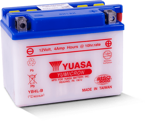 Yuasa YB4L-B Yumicron 12-Volt Battery