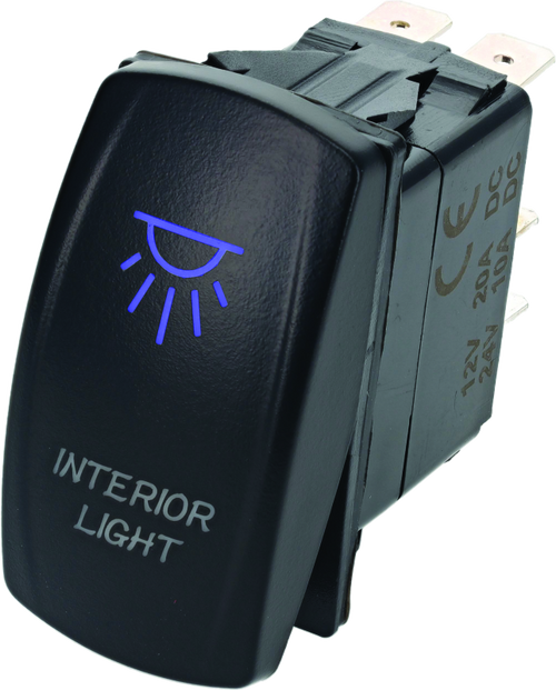 DragonFire Racing Lighted Switch On/Off Blue DragonFire Racing Lighted Switch On/Off Blue