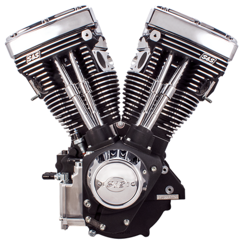 S&S Cycle 84-99 BT V111 Long Block Engine - Wrinkle Black