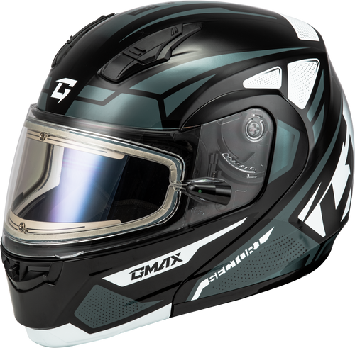Md 04s Sector Snow Helmet W/ Electric Shield Blk/Silver Sm