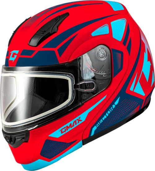 Md 04s Sector Snow Helmet Matte Red/Blue Lg