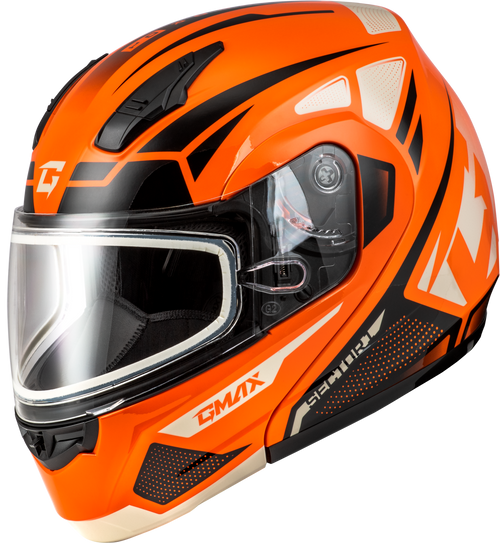Md 04s Sector Snow Helmet Orange/Black Sm