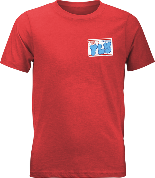 Youth Fly Graffiti Tee Red Yl