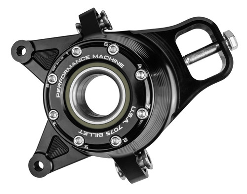 Performance Machine UTV Bearing Carrier Assembly - Black Ano 0221-1003-B