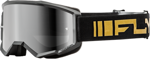 Youth Zone Goggle Black/Gold W/ Silver Mirror/Smoke Lens Youth Zone Goggle Black/Gold W/ Silver Mirror/Smoke Lens