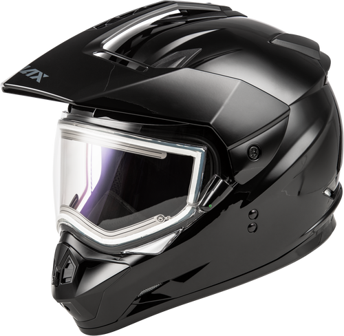 Gm 11s Snow Helmet W/ Electric Shield Black Sm