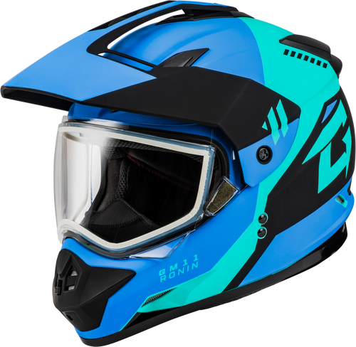 Gm 11s Ronin Snow Helmet Matte Black/Blue 2x