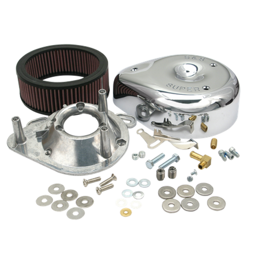 S&S Cycle 84-92 BT/86-90 Sportster Models Teardrop Chrome Air Cleaner Cover for S&S Super E/G Carb