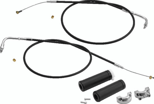 S&S Cycle 1in Handlebars 2-Cable Throttle Assembly Cable - 42in