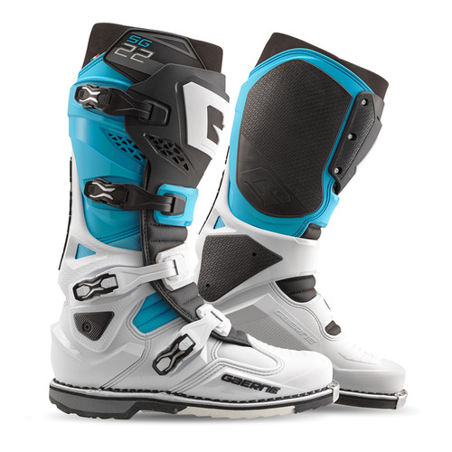 Sg 22 Boots Le White/Black/Light Blue 08