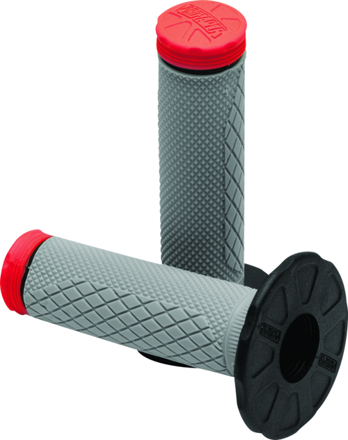 ProTaper Tri Density Full Diamond MX Grips - Red ProTaper Tri Density Full Diamond MX Grips - Red