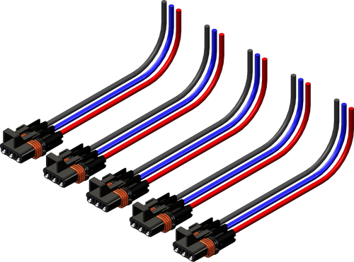 KFI Polaris Wire 3-Pin Harness 5 pk.