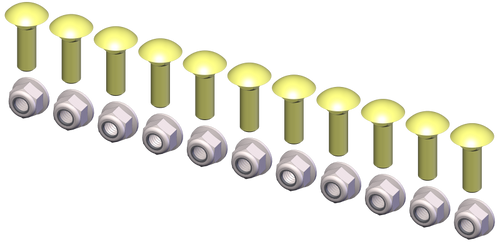KFI Wear Bar Hardware Kit