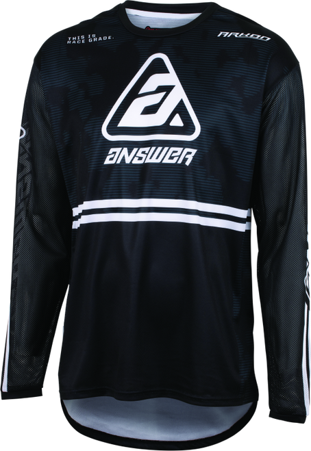 Answer 23 Arkon Trials Jersey Black/White/Grey - Medium Answer 23 Arkon Trials Jersey Black/White/Grey - Medium
