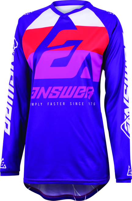 Answer 23 Syncron CC Jersey Purple/White/Red Womens - Small