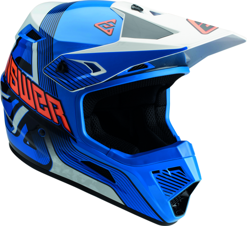 Answer AR1 Vendetta Helmet Blue/White/Orange - 2XL Answer AR1 Vendetta Helmet Blue/White/Orange - 2XL