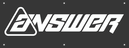 Answer Banner 36 inch X 96 inch - Black/White Answer Banner 36 inch X 96 inch - Black/White