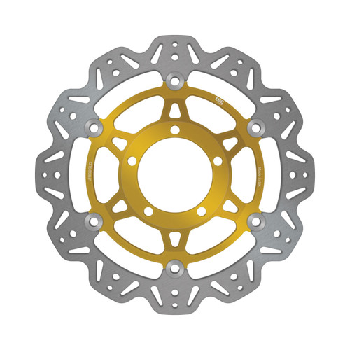 EBC 06-08 Triumph Hinckley Daytona 675 Front Left/Right Vee Floating Gold Rotor