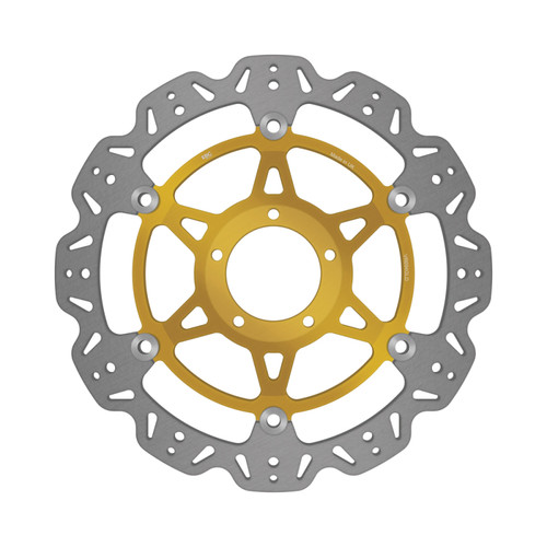 EBC 2008 Ducati Desmosedici RR D16RR/989cc Front Left/Right Vee Floating Gold Rotor