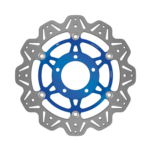 EBC 01-04 Triumph Hinckley Daytona 955i (5 Bolt Single Sided) Front Lft/Rght Vee Floating Blue Rotor