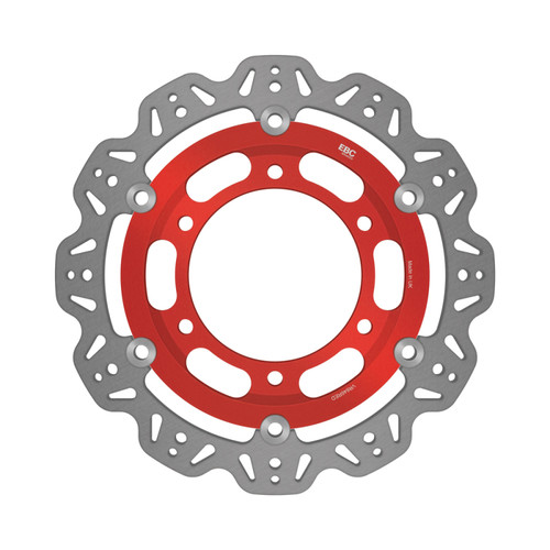 EBC 92-98 Triumph Hinckley Trident 900 Front Left/Right Vee Floating Red Rotor