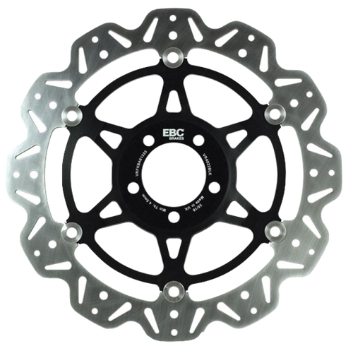 EBC 04-05 Suzuki GSX-R 600 Radial Caliper Front Left/Right Vee Floating Black Rotor
