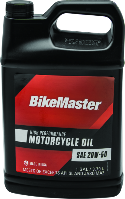 BikeMaster 20W50 Performance Oil - Gallon BikeMaster 20W50 Performance Oil - Gallon