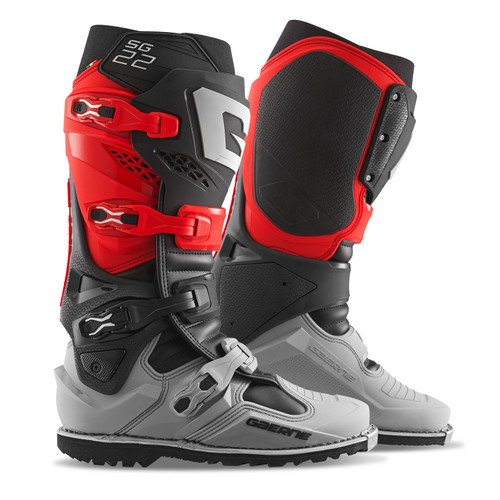 Sg22 Gore Tex Enduro Le Boots Red/Black/Grey Sz 8