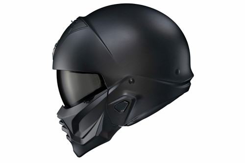 Covert 2 Open Face Helmet Matte Black Lg