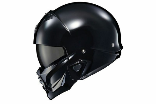 Covert 2 Open Face Helmet Gloss Black Xs Covert 2 Open Face Helmet Gloss Black Xs