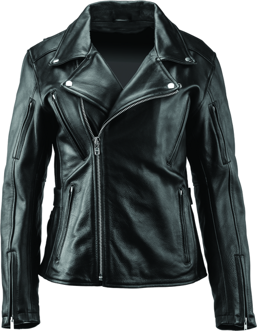 Kuryakyn Leather By River Road Ironclad Classic Leather Jacket Black Womens - Large