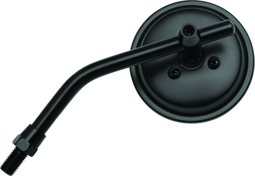 BikeMaster 3in Adjustable Round Mirror 10mm - Each - Black BikeMaster 3in Adjustable Round Mirror 10mm - Each - Black