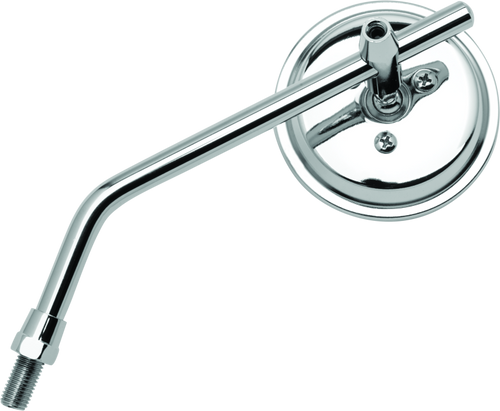 BikeMaster 3in Adjustable Round Mirror 10mm - Each - Chrome BikeMaster 3in Adjustable Round Mirror 10mm - Each - Chrome