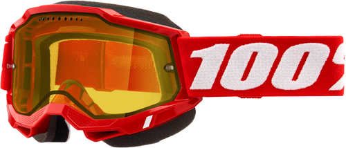 Accuri 2 Snowmobile Goggle Neon Red Yellow Lens Accuri 2 Snowmobile Goggle Neon Red Yellow Lens