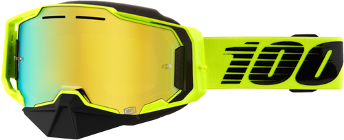 Armega Snowmobile Goggle Nuclear Citrus Mirror Gold Len Armega Snowmobile Goggle Nuclear Citrus Mirror Gold Len