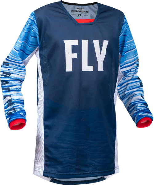 Youth Kinetic Mesh Jersey Red/White/Blue Yl 376-334YL