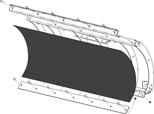 Poly Blade Replacement 72" Blade Face Poly Blade Replacement 72" Blade Face