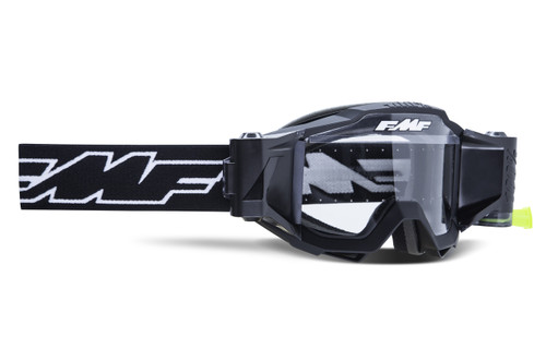 Powerbomb Goggle Rocket Black Clear Lens W/Film System Powerbomb Goggle Rocket Black Clear Lens W/Film System