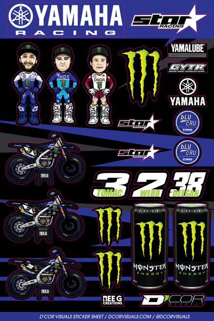 Decal Sheets Yamaha Decal Sheets Yamaha