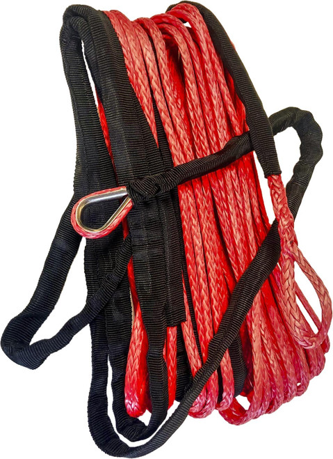 Synthetic Winch Rope 1/4" Diameter X 50 Ft. Red Synthetic Winch Rope 1/4" Diameter X 50 Ft. Red