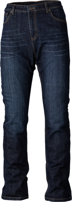 Straight Leg 2 Ladies Jeans Dark Blue Md