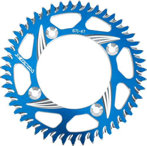 Rear Sprocket Aluminum 47t 420 Blu Yam OLD 671ZB-47 Rear Sprocket Aluminum 47t 420 Blu Yam OLD 671ZB-47
