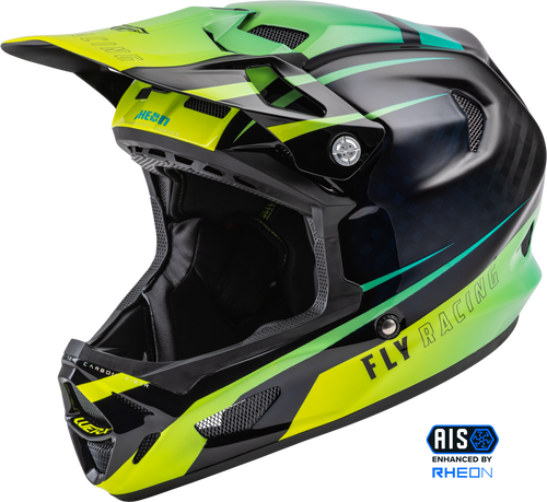Werx R Helmet Hi Vis/Teal Carbon Xl