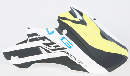 F2 Carbon Helmet Visor Matte White/Black/Hi Vis F2 Carbon Helmet Visor Matte White/Black/Hi Vis