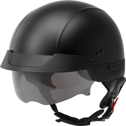 Hh 75 Half Helmet Matte Black Lg
