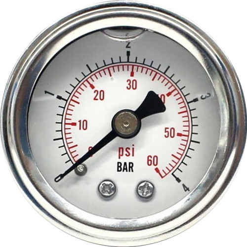 Oil Pressure Gauge 60psi White Oil Pressure Gauge 60psi White