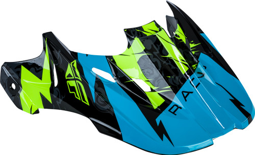 Kinetic Shocked Helmet Visor Black/Teal Kinetic Shocked Helmet Visor Black/Teal