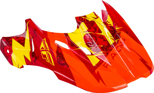 Kinetic Shocked Helmet Visor Red/Yellow Kinetic Shocked Helmet Visor Red/Yellow