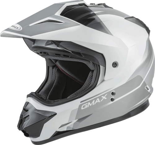 Gm 11 Dual Sport Scud Helmet White/Grey Lg