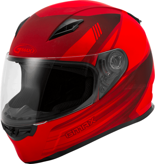 Ff 49 Full Face Deflect Helmet Matte Red/Black Xl